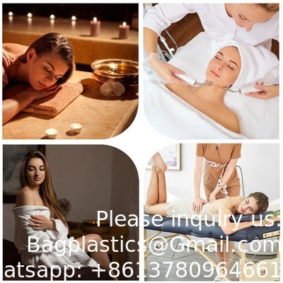 Disposable Fitted Massage Table Sheets Spa Bed Covers, Breathable Non Woven Fabric Massage Table Protective Cover