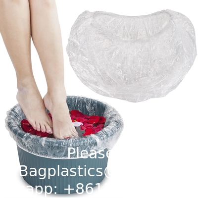 Disposable Pedicure Spa Liners, Clear Plastic Single Use Foot Spa Liners, Disposable Foot Tub Liner One-Off Foot Bath