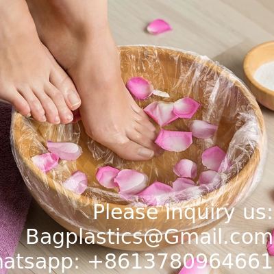 Disposable Pedicure Spa Liners, Clear Plastic Single Use Foot Spa Liners, Disposable Foot Tub Liner One-Off Foot Bath