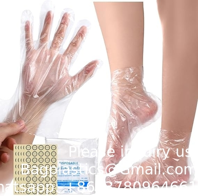 Paraffin Wax Liners Bags, Disposable Mitts Booties Plastic Socks And Gloves Liners For Hand &amp; Foot Hot Wax