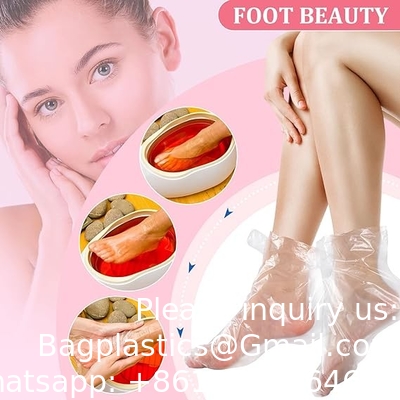 biodegradable, sustainable, recycled Disposable Mitts Booties Plastic Socks And Gloves Liners For Hand &amp; Foot Hot Wax