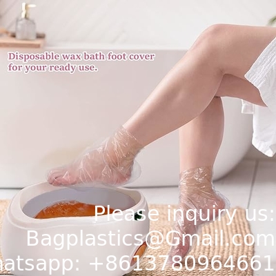 biodegradable, sustainable, recycled Disposable Mitts Booties Plastic Socks And Gloves Liners For Hand &amp; Foot Hot Wax