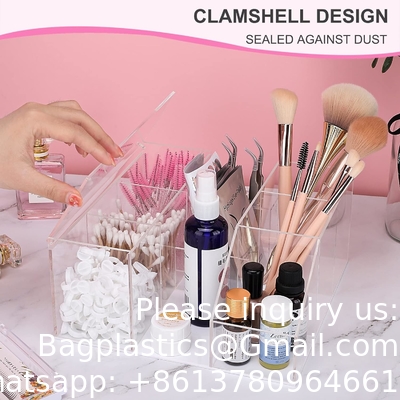 Beauty Organizer, Display Rack Organizer, Clear Makeup Organizer, Eyelash Extension Supplies Storage Display Box