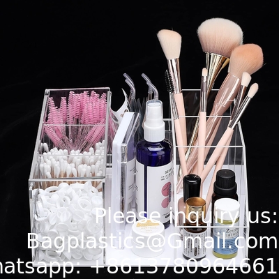 Beauty Organizer, Display Rack Organizer, Clear Makeup Organizer, Eyelash Extension Supplies Storage Display Box