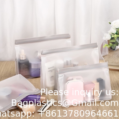 Toiletry bags, Soft Plastic Travel Makeup Cosmetic Bags, Zipper Closure Design, Waterproof Portable Carry on Bags