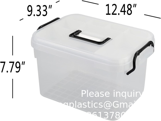 Clear First Aid Kit Container, Travel Medicine Storage Box With Tray First Aid Kit Container, Clear Organizer Box