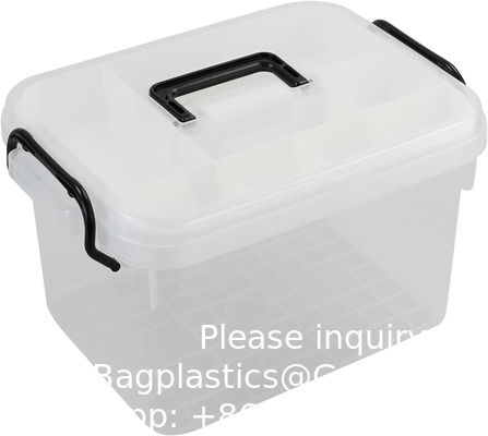 Clear First Aid Kit Container, Travel Medicine Storage Box With Tray First Aid Kit Container, Clear Organizer Box