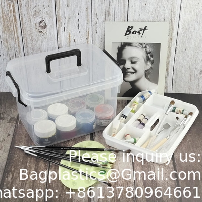 Clear First Aid Kit Container, Travel Medicine Storage Box With Tray First Aid Kit Container, Clear Organizer Box
