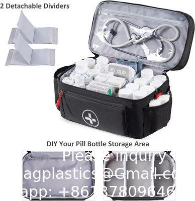 Travel Medicine Bag Organizer-Medicine Organizer Storage-Pill Bottle Organizer Storage-Medication Organizer
