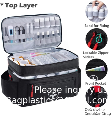 Travel Medicine Bag Organizer-Medicine Organizer Storage-Pill Bottle Organizer Storage-Medication Organizer