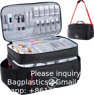Travel Medicine Bag Organizer-Medicine Organizer Storage-Pill Bottle Organizer Storage-Medication Organizer