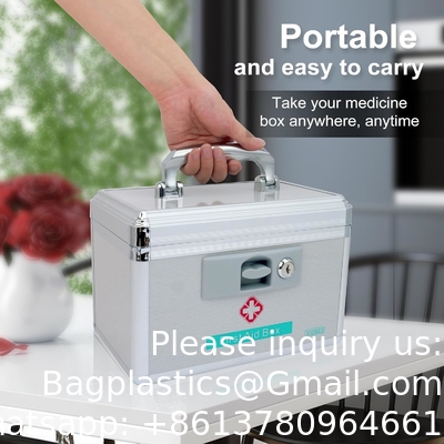 Medication Lock Box With Key, Locked Medicine Box, Lock Box For Medication, Medicine Lock Box For Safe Medication