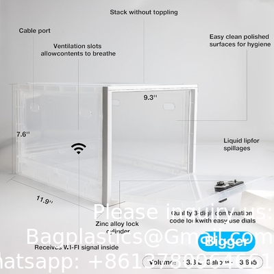 Medicine Lock Box, Lockable Storage Box For Safe Medication Storage, Large Capacity Lockable Box Container