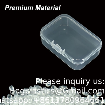 Organizer Storage Box, Rectangular Empty Mini Clear Plastic Organizer Storage Box Containers with Lids Small Items