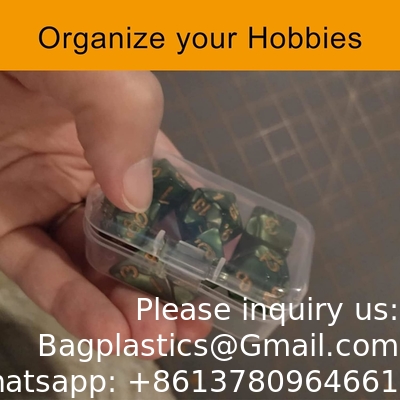 Organizer Storage Box, Rectangular Empty Mini Clear Plastic Organizer Storage Box Containers with Lids Small Items