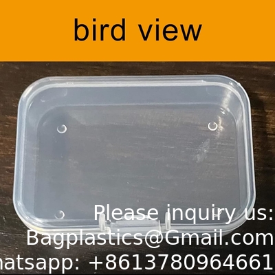 Organizer Storage Box, Rectangular Empty Mini Clear Plastic Organizer Storage Box Containers with Lids Small Items