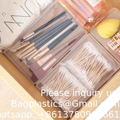 Organizer Storage Box, Rectangular Empty Mini Clear Plastic Organizer Storage Box Containers with Lids Small Items