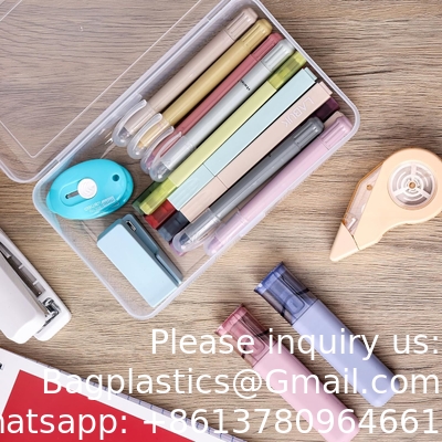 Organizer Storage Box, Rectangular Empty Mini Clear Plastic Organizer Storage Box Containers with Lids Small Items