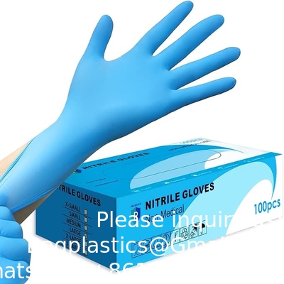 Nitrile Gloves, 4mil-100 Count, Gloves Disposable Latex Free, Disposable Gloves For Household, Food Safe