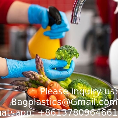Nitrile Gloves, 4mil-100 Count, Gloves Disposable Latex Free, Disposable Gloves For Household, Food Safe