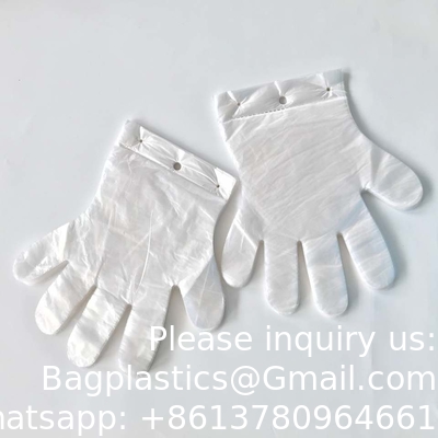 Wholesale CPE TPE LDPE HDPE Poly Gloves For Multipurpose Food Housework Cleaning Transparent Blue Or Any Color