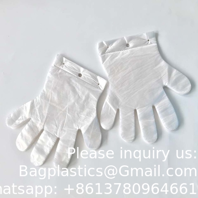 Wholesale CPE TPE LDPE HDPE Poly Gloves For Multipurpose Food Housework Cleaning Transparent Blue Or Any Color