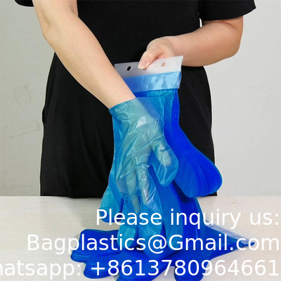 Wholesale CPE TPE LDPE HDPE Poly Gloves For Multipurpose Food Housework Cleaning Transparent Blue Or Any Color