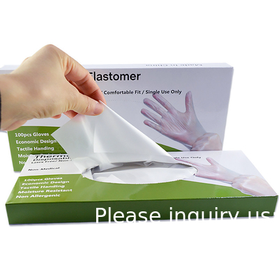 Wholesale Biodegradable Sustainable Recyclable Powder Free Disposable TPE/PE Gloves Low Cost Disposable PE Gloves