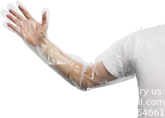 Disposable Field Dressing Gloves Veterinary Insemination Rectal Long Gloves, Extra Long Sleeve Full Arm Gloves