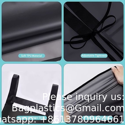 High Quality Oil-proof Waterproof Butcher TPU Apron With Adjustable Strap Unisex Butcher Apron for Picnics