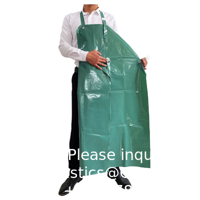 High Quality Oil-proof Waterproof Butcher TPU Apron With Adjustable Strap Unisex Butcher Apron for Picnics