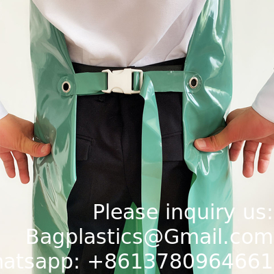 High Quality Oil-proof Waterproof Butcher TPU Apron With Adjustable Strap Unisex Butcher Apron for Picnics