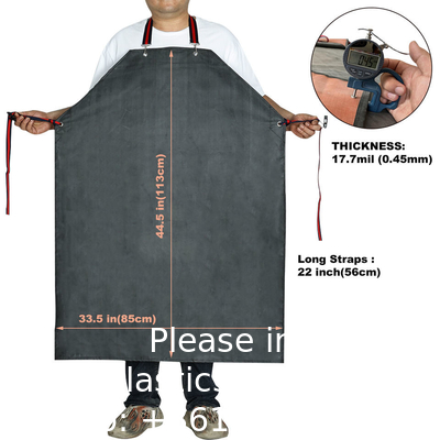 Wholesale Custom Size Chemical Resistant Apron Heavy Duty Industry Waterproof Thick Rubber Neoprene Apron