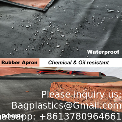 Wholesale Custom Size Chemical Resistant Apron Heavy Duty Industry Waterproof Thick Rubber Neoprene Apron