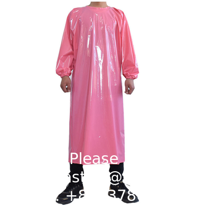 Waterproof And Oil-Proof Food-Grade TPU Long Sleeve Apron Thickened pvc waterproof oil resistant long sleeve apron
