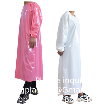 Waterproof And Oil-Proof Food-Grade TPU Long Sleeve Apron Thickened pvc waterproof oil resistant long sleeve apron