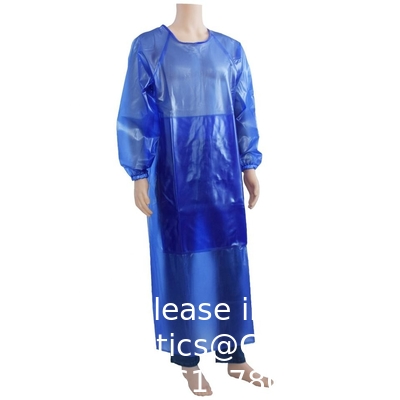Eco-Friendly Waterproof Long Sleeve Protective Overalls Custom PVC/TPU Apron Eco-friendly Food Processing apron