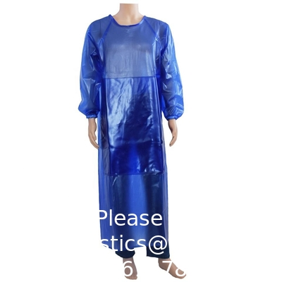 Eco-Friendly Waterproof Long Sleeve Protective Overalls Custom PVC/TPU Apron Eco-friendly Food Processing apron