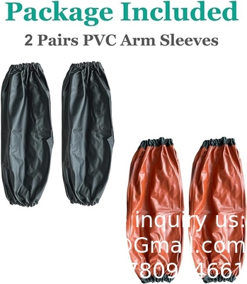 PVC Arm Sleeves Covers, Waterproof Oilproof Sleeves Protector, Protective Arm Oversleeves With Elastic Cuffs