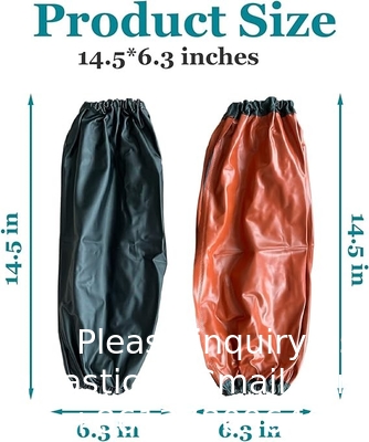 PVC Arm Sleeves Covers, Waterproof Oilproof Sleeves Protector, Protective Arm Oversleeves With Elastic Cuffs