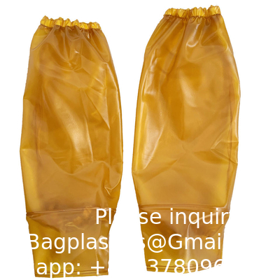PVC Arm Sleeves Covers, Waterproof Oilproof Sleeves Protector, Protective Arm Oversleeves With Elastic Cuffs