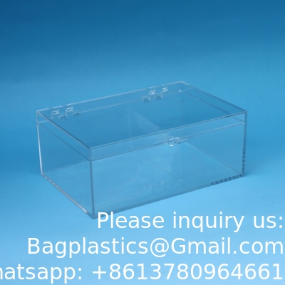 Acrylic Box Custom Clear Plexiglass Acrylic Display 5side Box Sliding Lid Poke Poking Mon Card Booster Display