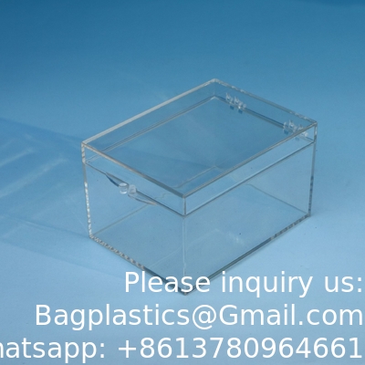 Acrylic Box Custom Clear Plexiglass Acrylic Display 5side Box Sliding Lid Poke Poking Mon Card Booster Display