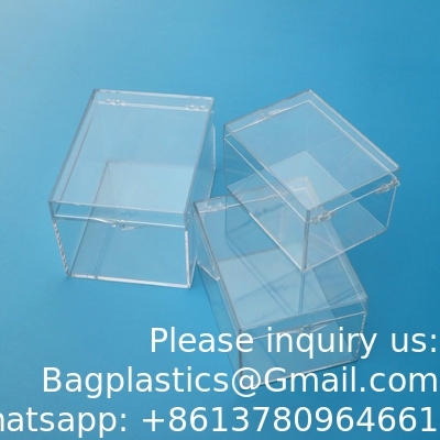Acrylic Box Custom Clear Plexiglass Acrylic Display 5side Box Sliding Lid Poke Poking Mon Card Booster Display