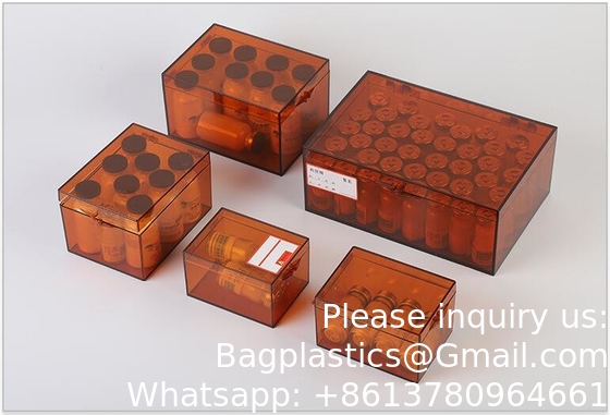 Acrylic Box Light-Proof Injection Box Medicine Packaging Box Powder Box First Aid Mannitol Light-Shielding box