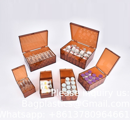 Acrylic Box Light-Proof Injection Box Medicine Packaging Box Powder Box First Aid Mannitol Light-Shielding box