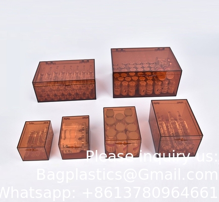 Acrylic Box Light-Proof Injection Box Medicine Packaging Box Powder Box First Aid Mannitol Light-Shielding box