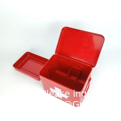 Metal First Aid Storage Box First Aid Kit medicine storage storage box Medicine Tin, Metal Medicine Storage Box