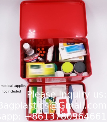 Metal First Aid Storage Box First Aid Kit medicine storage storage box Medicine Tin, Metal Medicine Storage Box