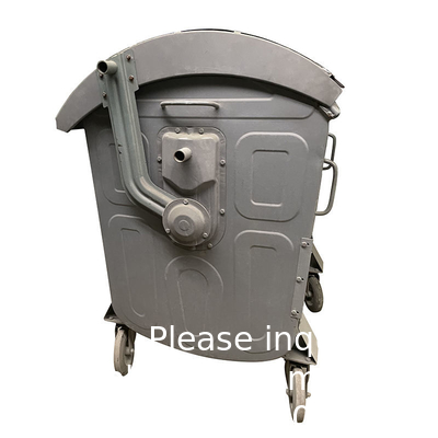 1100l 1100liter Street Outdoor Large Trash Waste Metal Galvanized Stainless Steel Garbage Can With Wheels